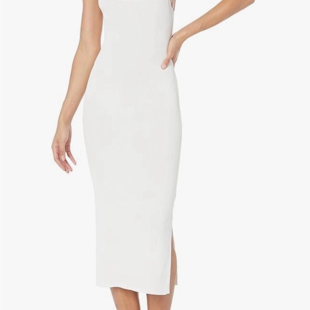 Chic White Midi Dress by The Drop NWT